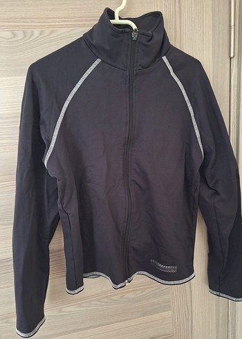 Gri Fermuarlı Kadın Spor Ceket