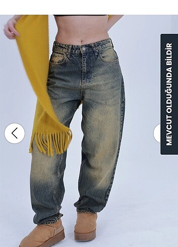 Tintli baggy jean 