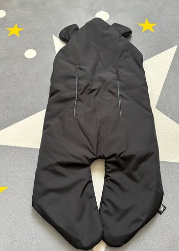 Siyah Kapüşonlu Bebek Tulumu - Görsel 4
