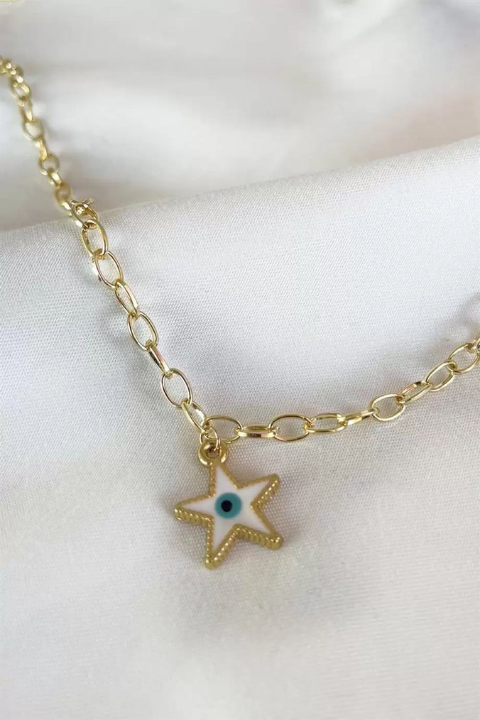 Altın Renk Zincir Detaylı Minimalist Vücut Zinciri - Görsel 4