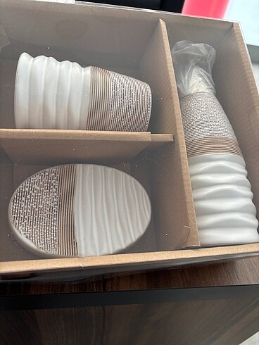 Ikea 3 lü Seramik set