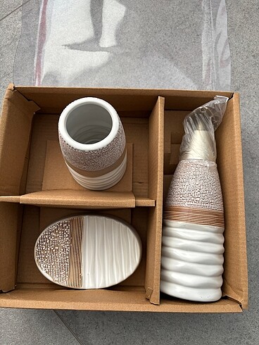 3 lü Seramik set