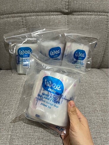Anne sütü saklama poşeti
