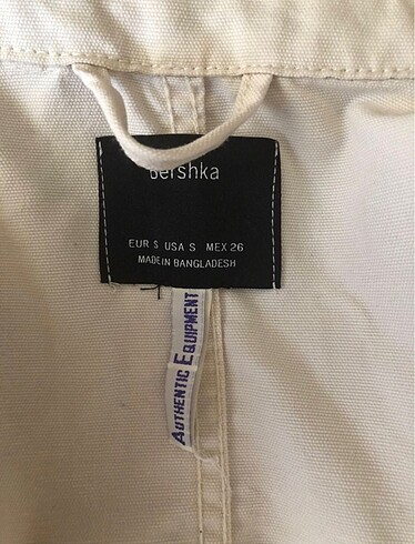 s Beden ten rengi Renk bershka mevsimlik ceket