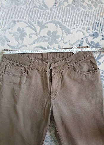 34 Beden Erkek Defacto Keten Pantolon