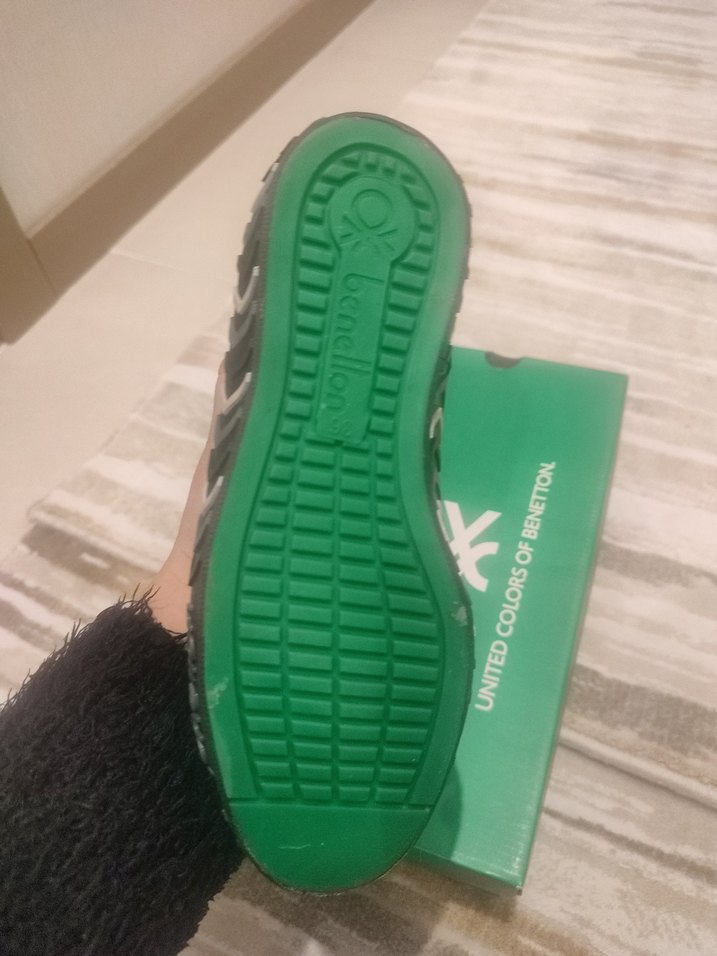 Siyah Platform Topuklu Kadın Spor Ayakkabı - Görsel 3