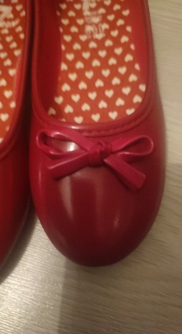 Kız Çocuk Kırmızı Fiyonklu Babet Ayakkabı - Görsel 2