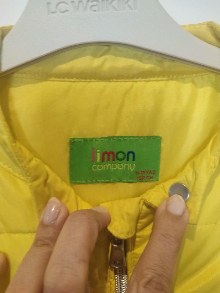 Sarı Fermuarlı mont - Görsel 3