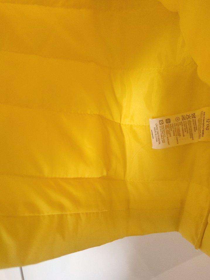 Sarı Fermuarlı mont - Görsel 4