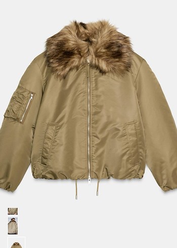 Bej Parlak Kadın Kemerli Ceket - Görsel 5