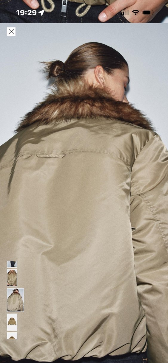 Bej Parlak Kadın Kemerli Ceket - Görsel 4