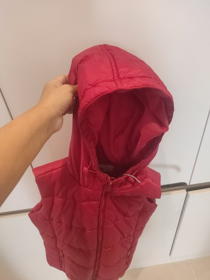 Kırmızı Fermuarlı Kadın Yelek - Görsel 4