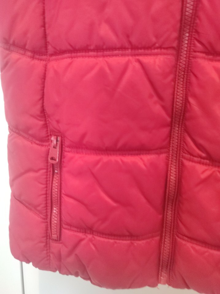 Kırmızı Fermuarlı Kadın Yelek - Görsel 3