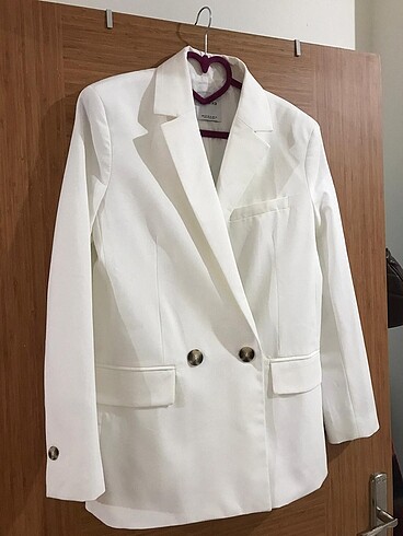 Bershka Beyaz Blazer Bershka Sıfır!!!