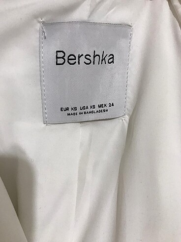 xs Beden beyaz Renk Beyaz Blazer Bershka Sıfır!!!