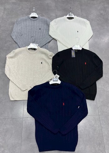 Erkek Triko Uzun Kollu Bisiklet Yaka Sweatshirt