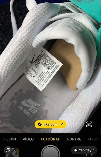 41 Beden Nike Air Force 1 Ayakkabı