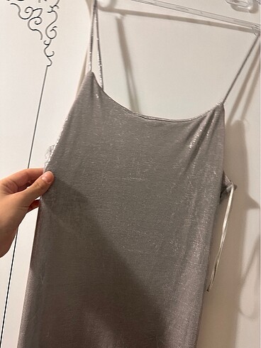 m Beden Pull bear uzun simli elbise