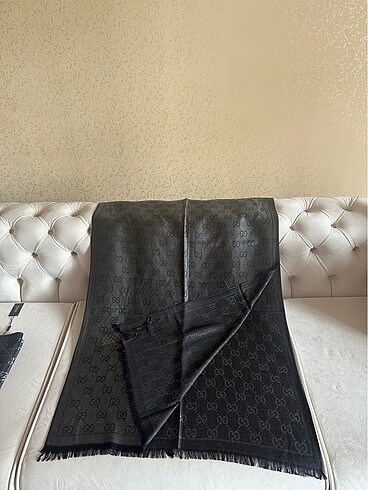 Beden Gucci Çift Taraflı Kaşmir ipek şal