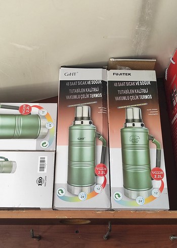 24 Saat Isı Koruma Vakumlu Çelik Termos 2.2L - Görsel 2