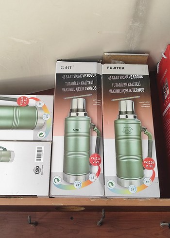 24 Saat Isı Koruma Vakumlu Çelik Termos 2.2L - Görsel 3