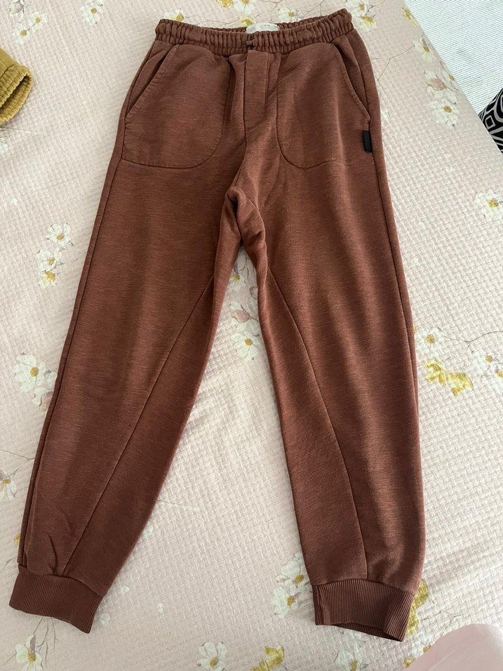 Erkek çocuk Kahverengi Rahat Kesim Eşofman Altı - Görsel 2