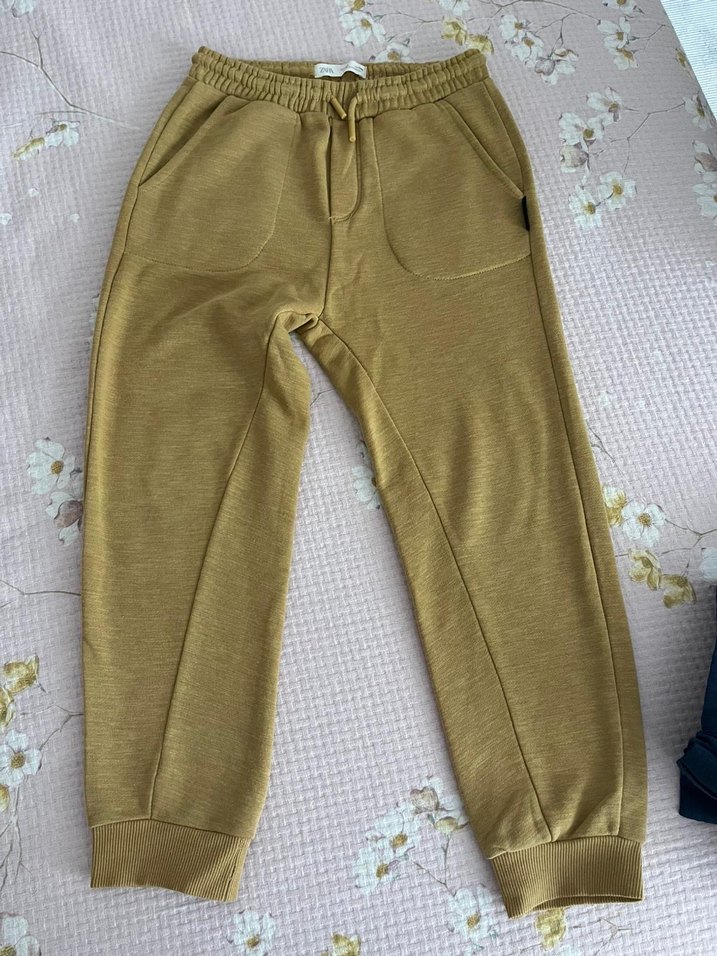 Erkek Çocuk Kahverengi Rahat Kesim Eşofman Altı - Görsel 4