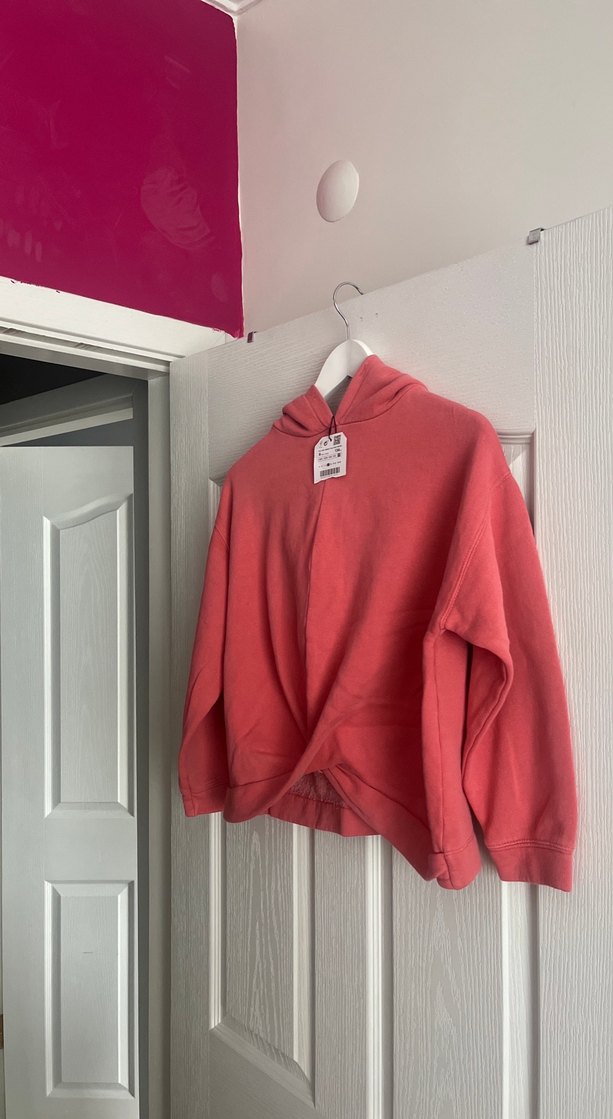 Kadın Kırmızı Rahat Kesim Sweatshirt - Görsel 5