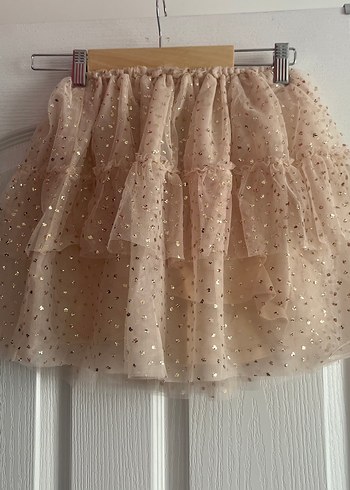 Nakışlı Bej Kız Çocuk Etek - Görsel 6