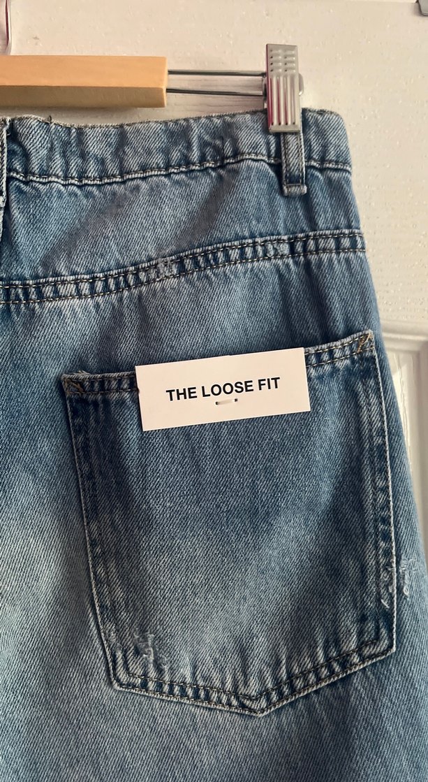 Mavi Renkli Rahat Kesim erkek çocuk Denim Pantolon - Görsel 5