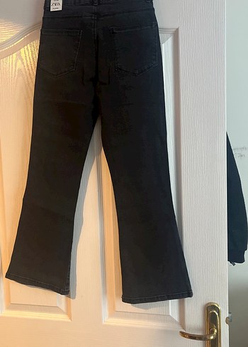 Siyah kız çocuk Kot Pantolon flare - Görsel 4