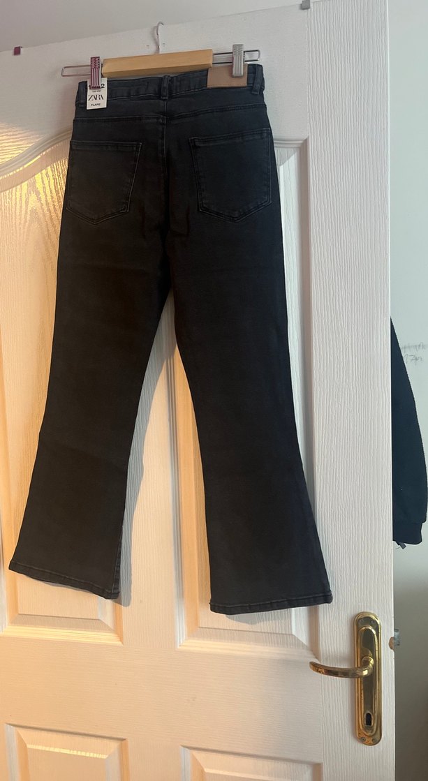 Siyah kız çocuk Kot Pantolon flare - Görsel 4