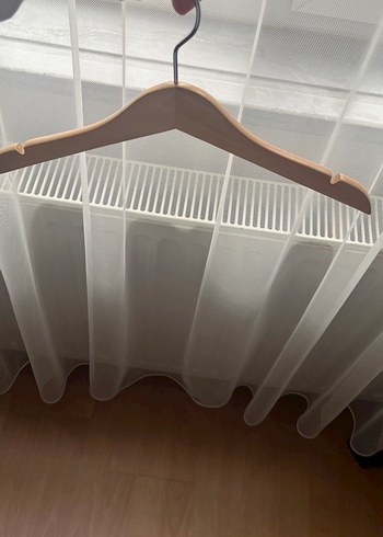 Bej Ahşap çocuk /bebek Elbise Askısı - Görsel 2