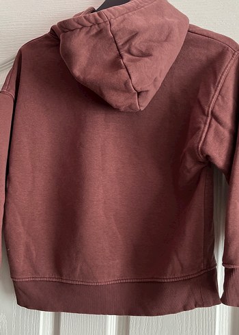 Bordo Kapüşonlu erkek çocuk Sweatshirt - Görsel 5