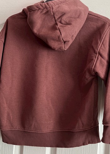 Bordo Kapüşonlu erkek çocuk Sweatshirt - Görsel 6