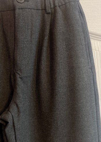 Gri erkek çocukKumaş Pantolon Pilili Normal Kesim - Görsel 2