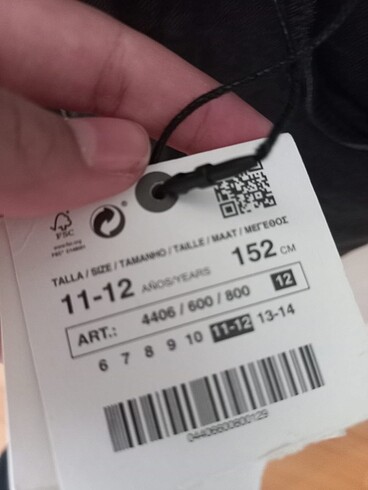 11-12 Yaş Beden mavi Renk Zara kot
