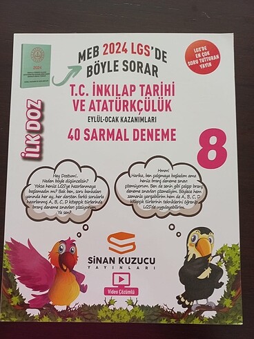 8. Sınıf Sinan kuzucu 40 inkılap denemesi