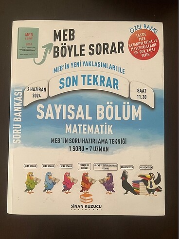8. Sınıf Sinan kuzucu son tekrar kitabı matematik