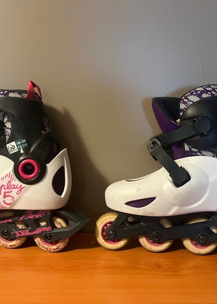 Decathlon orta seviye renkli paten 34-36 numara - Görsel 3