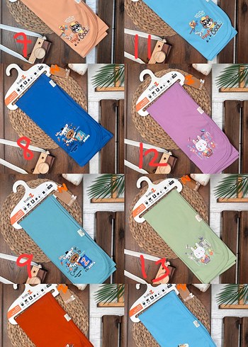 Çocuklar için Pamuklu Renkli Desenli Uyku Tekstili - Görsel 2