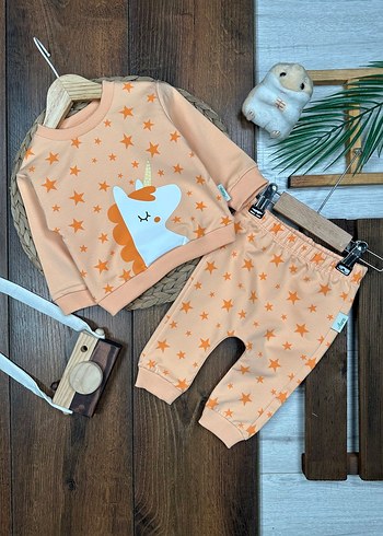 Unicorn Desenli Bebek Pijama Takımı - Görsel 4