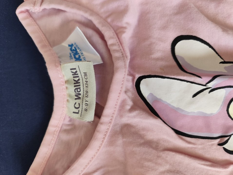 LC Waikiki Pembe Baskılı Çocuk  elbise - Görsel 2