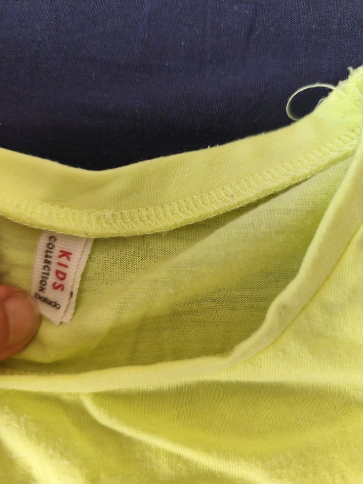 Sarı Baskılı Kız Tişörtü, Rahat Kesim - Görsel 3