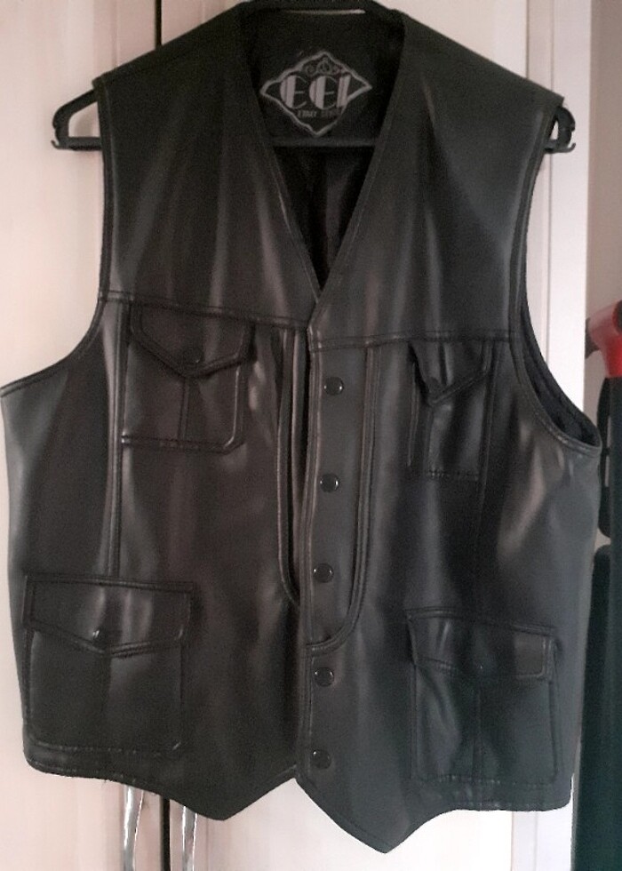 Erkek deri yelek - Görsel 3