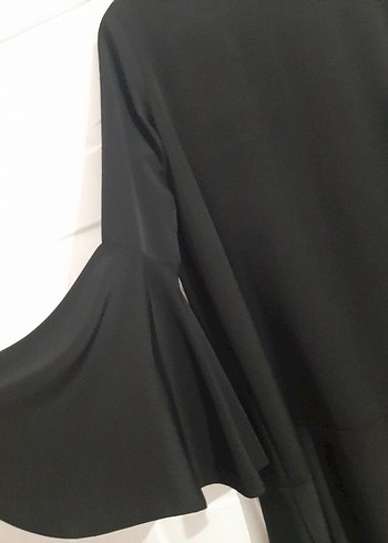 sıfır ürün  Uzun Kollu Siyah Tunik elbise olarakta giyinebilir - Görsel 3