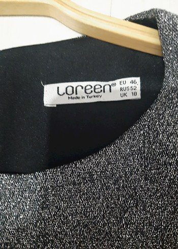 Gri Uzun Kollu Kadın Elbise 46 Beden - Görsel 3