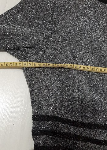 Gri Uzun Kollu Kadın Elbise 46 Beden - Görsel 4