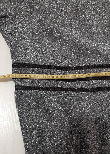 Gri Uzun Kollu Kadın Elbise 46 Beden - Görsel 5