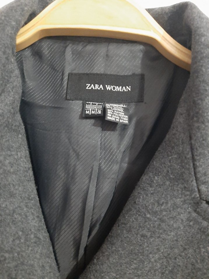 Zara M Beden Antrasit Kaban - Görsel 3